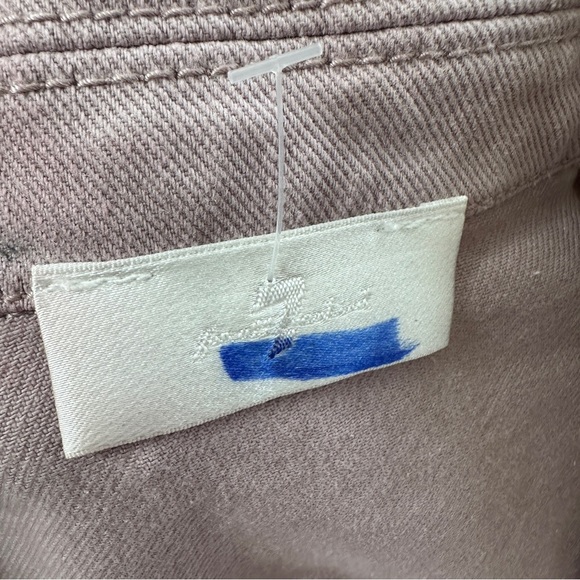 7 FOR ALL MANKIND Seamed Romper in Soft Lavender Pink Purple Sz. Small - Picture 7 of 15